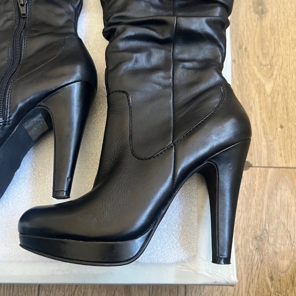 JESSICA SIMPSON KNEE HIGH BLACK BOOTS SIZE - Picture 3 of 16